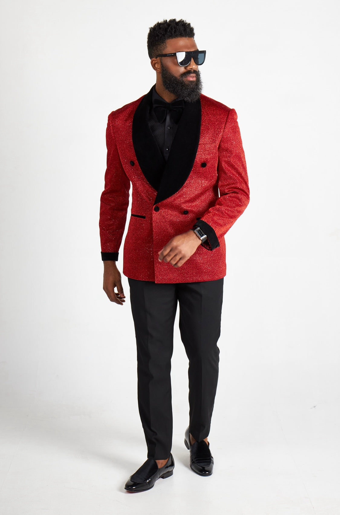 Red Indigo Double Breasted Tuxedo