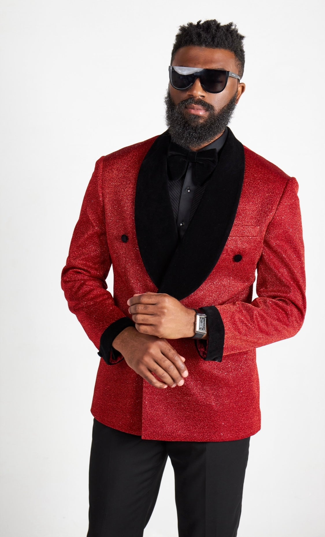 Red Indigo Double Breasted Tuxedo