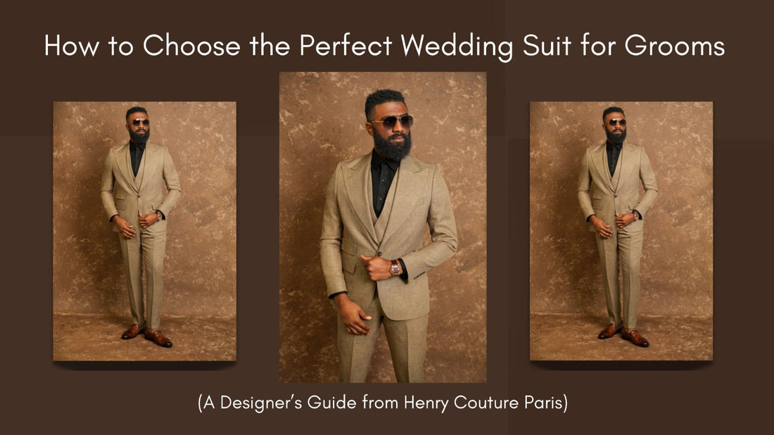 How to Choose the Perfect Wedding Suit for Grooms (A Designer’s Guide from Henry Couture Paris)