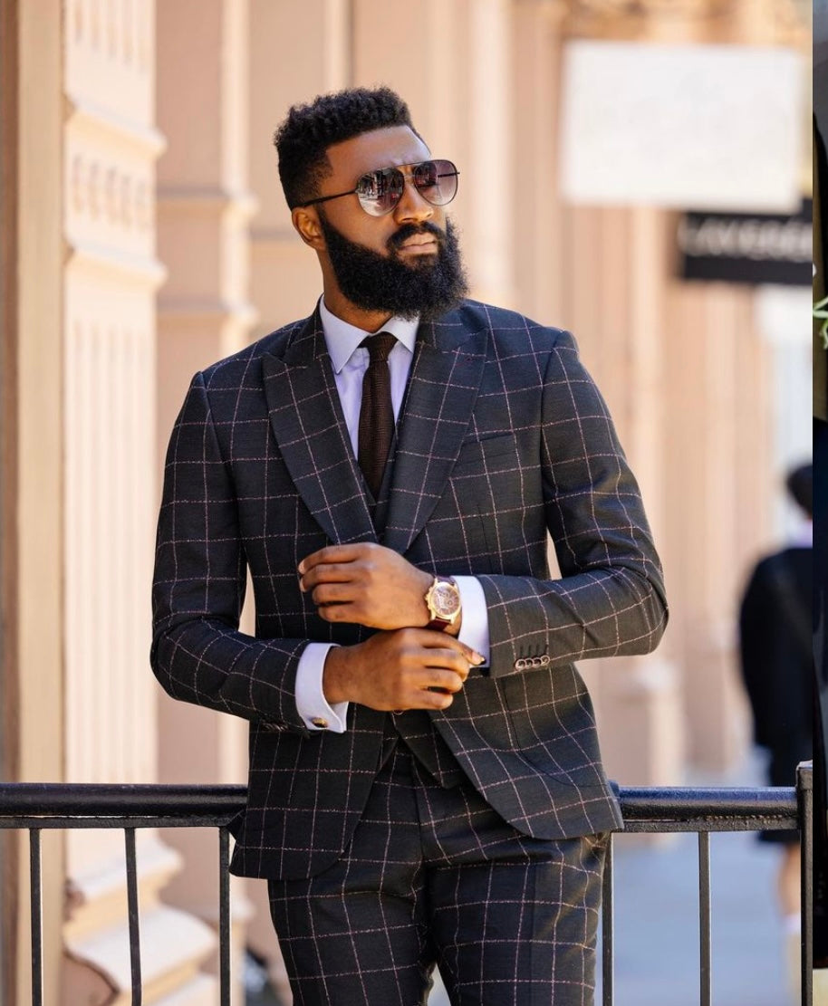 The Grayson Windowpane Suit