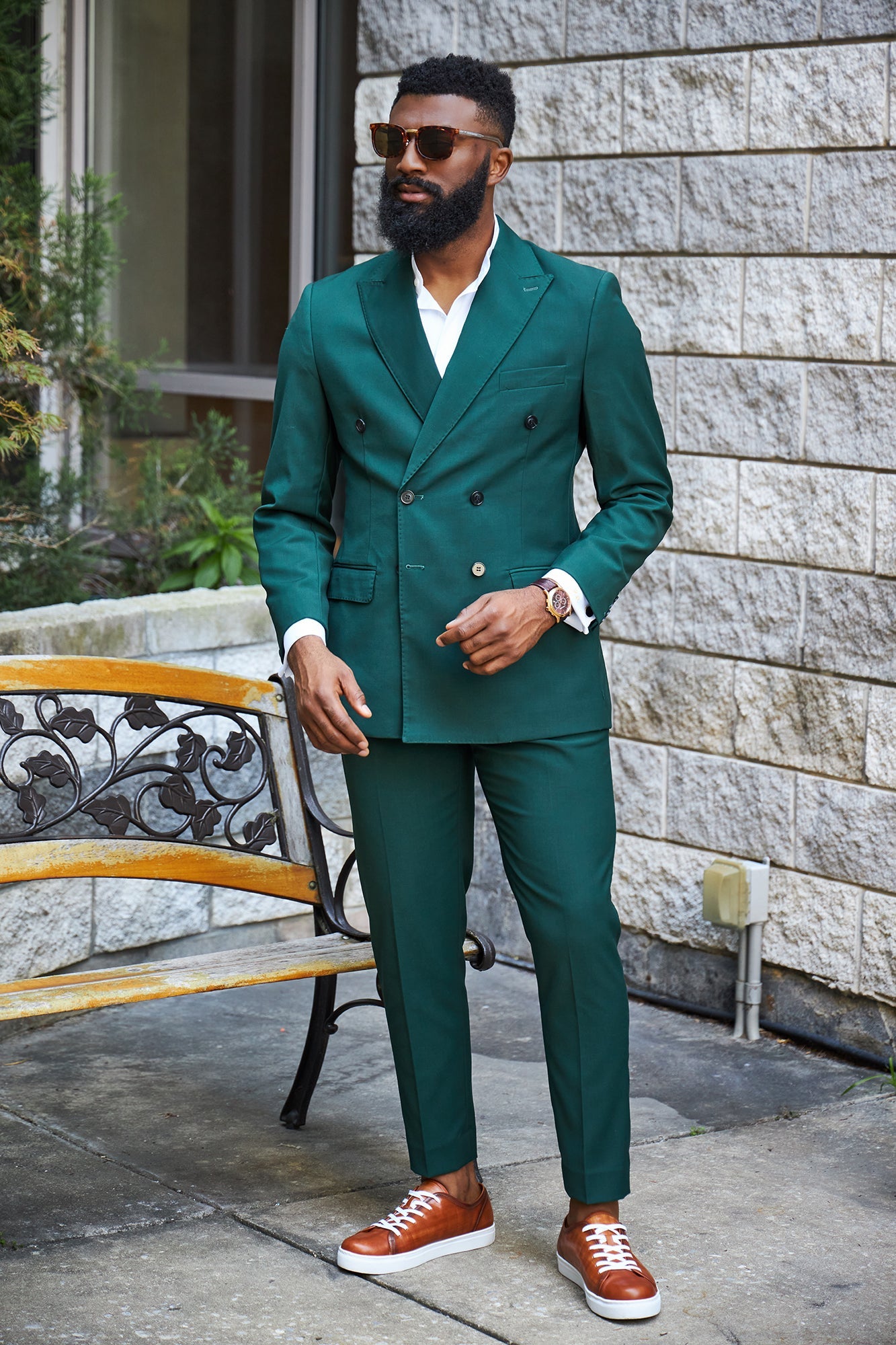Evergreen Double Breasted Suit – Henry Couture Paris