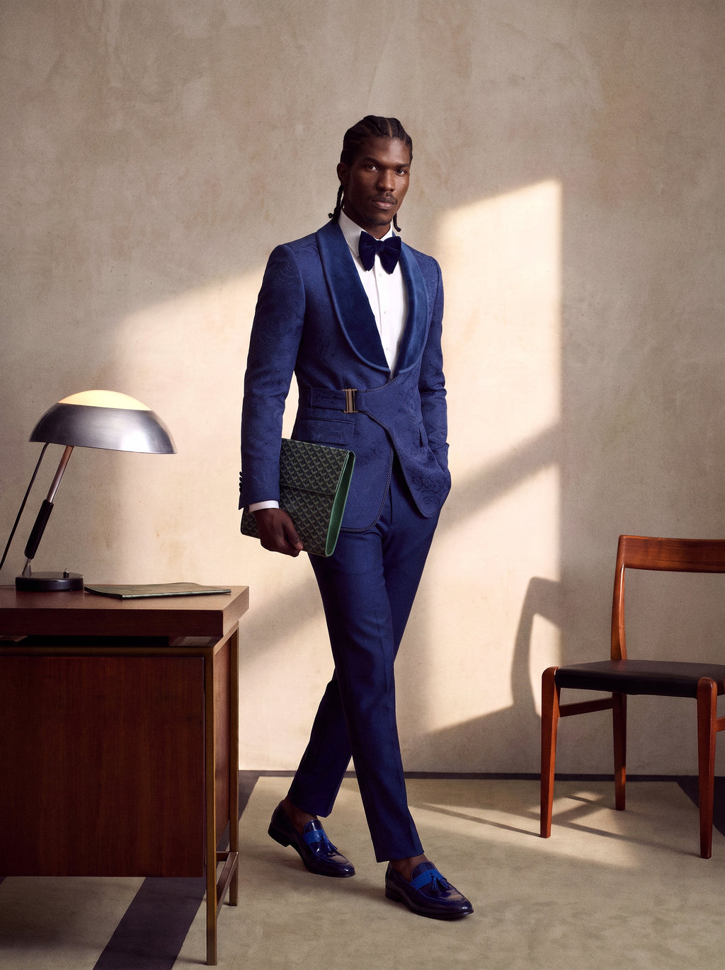 Midnight Blue Paisley Tuxedo