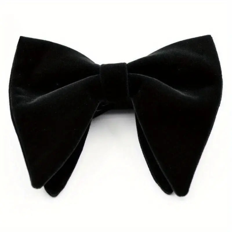 Black bow tie on a white background