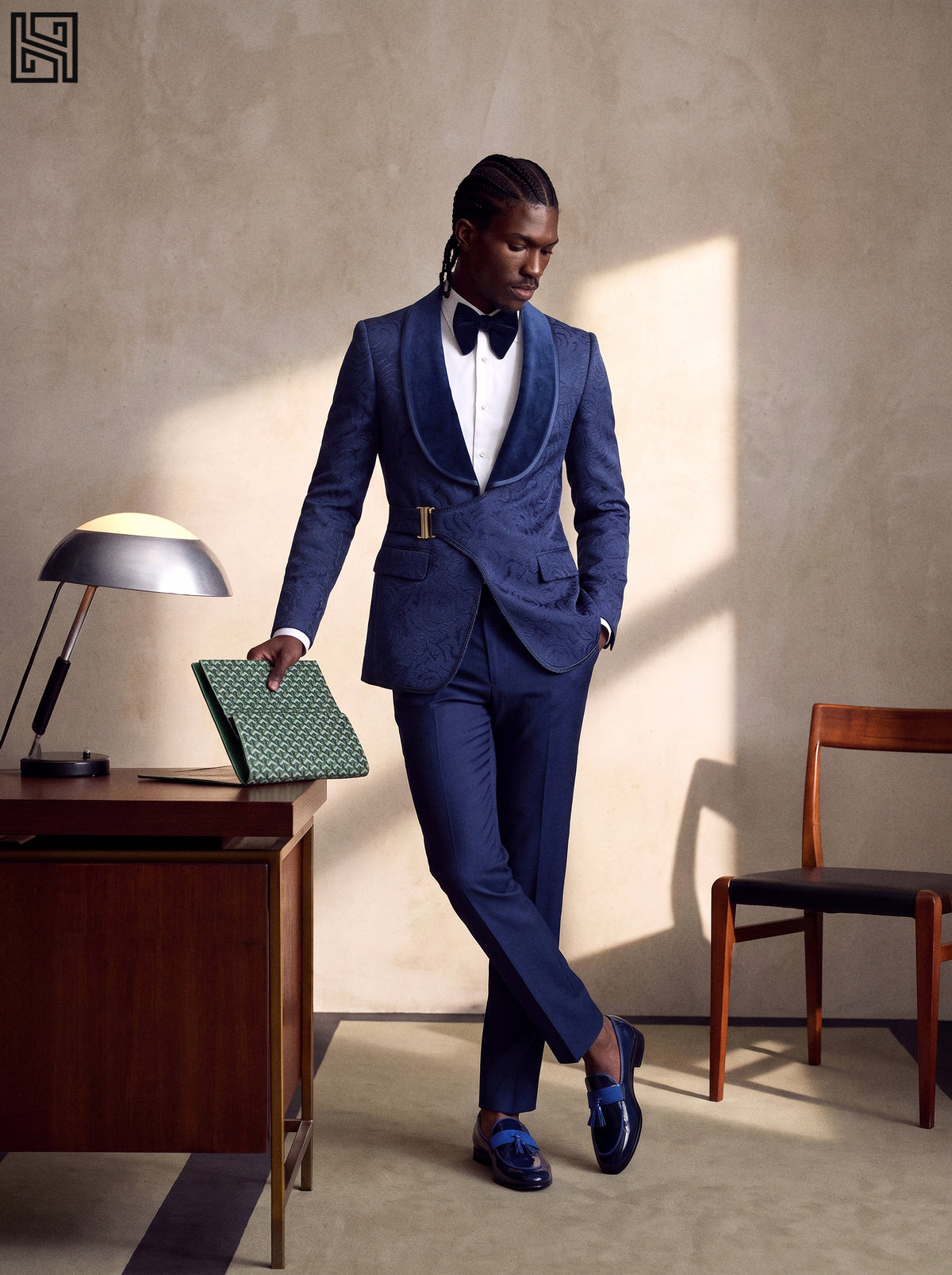Midnight Blue Paisley Tuxedo