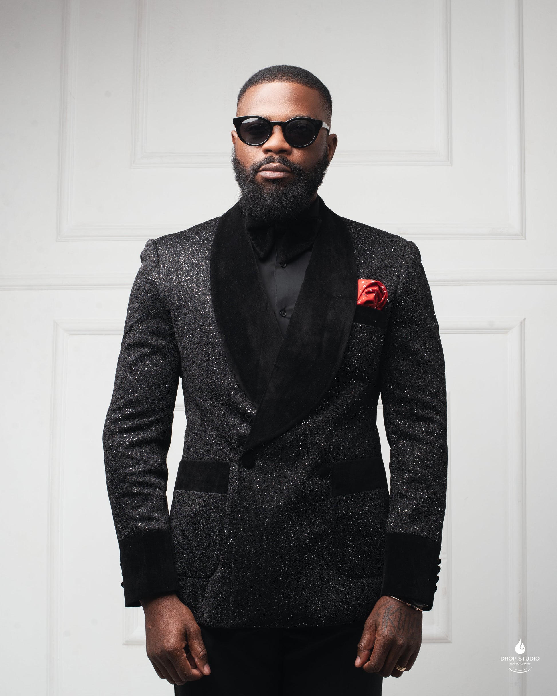 Man in Midnight Stardust Tuxedo