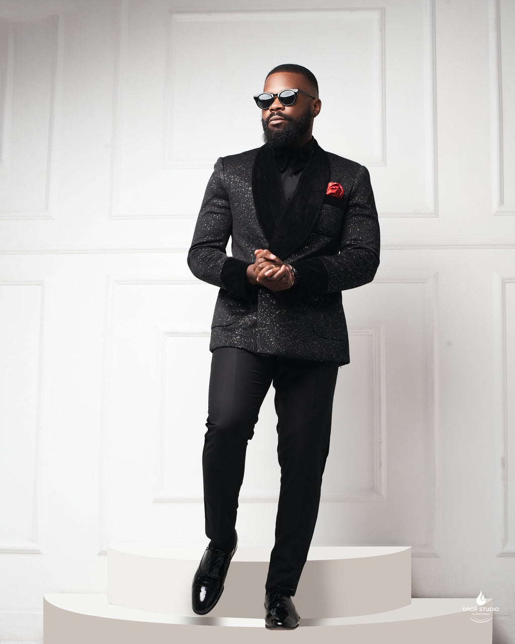 Man in Midnight Stardust Tuxedo