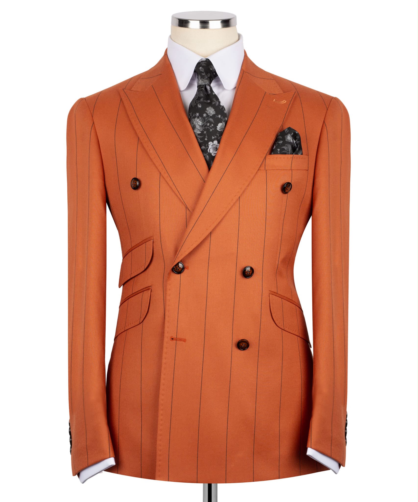 Men's Double-Breasted Pinstripe Suit