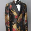 Brocade Floral Tuxedo Jacket