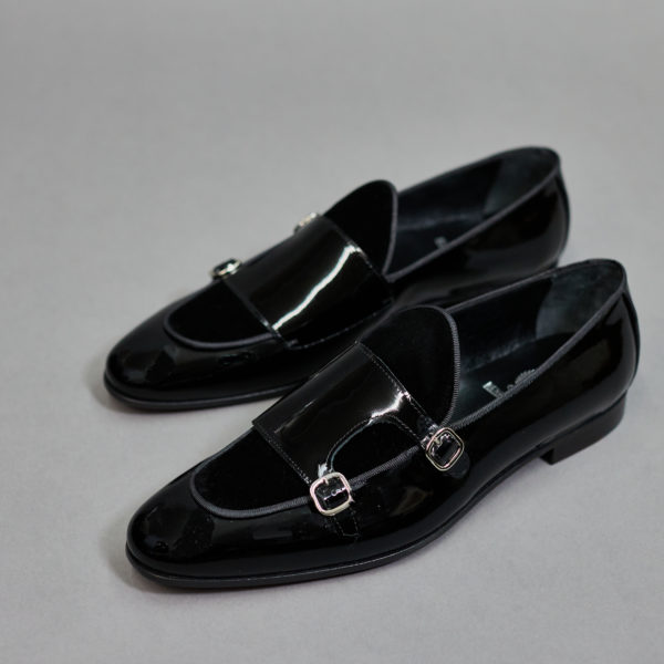 Patent Leather Double Strap Monk